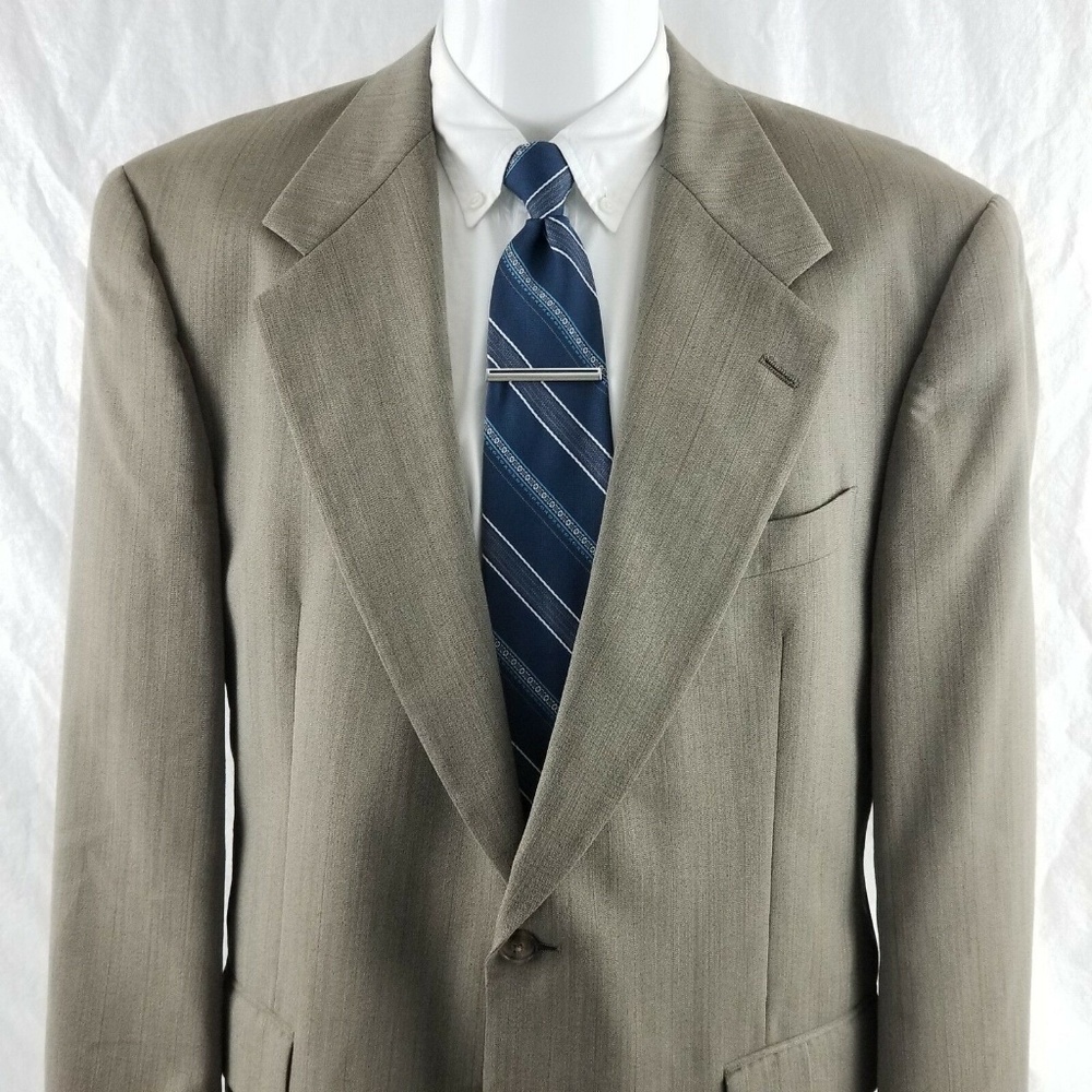 Hart Schaffner Marx Mens 41 S 2 Button Wool Blazer